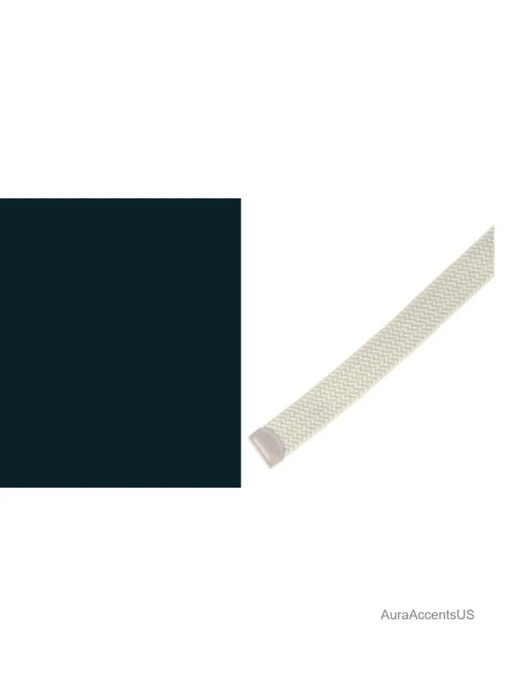 Perry Ellis Men's Stretch Woven Belt with Leather Trim - Versatile Casual